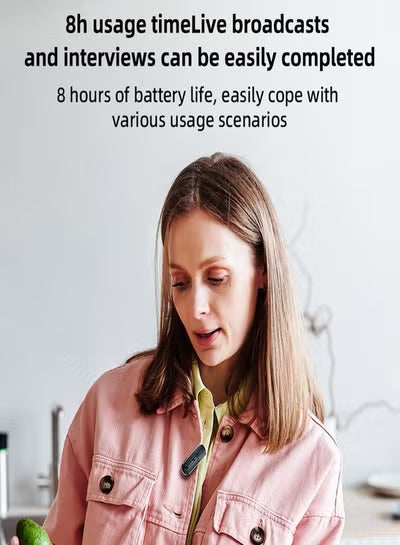 YESIDO KR16 2 in 1 8 Pin Wireless Microphone with Charging Box