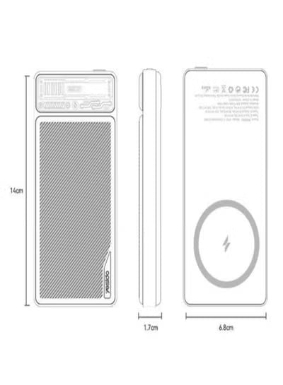 YESIDO - Power Bank 10000MAH 15W (YP57)
