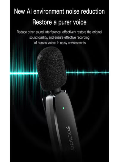 KR15 portable 360 pickup voice IP Type-c 2 in 1 transmit port 2 wireless MEMS Microphone