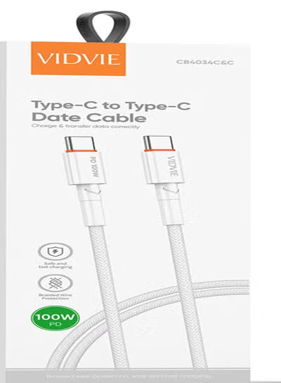 Data Cable CB4034 Type-C to Type-C Data Cable