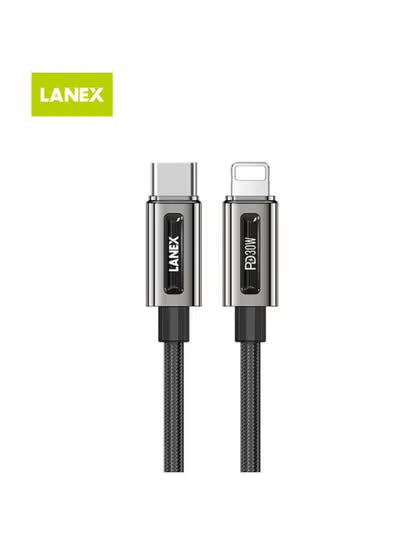 Lanex Type C to Lignting Cable 1.5m Black - LS48CL