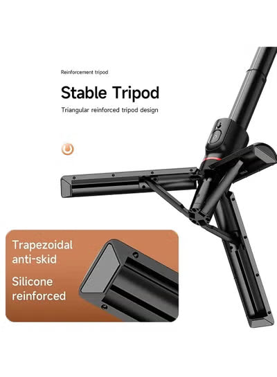 Selfie Stick for iPhone 12/13/14/15 with Wireless Remote Control and Tripod Yesido SF19 - Black