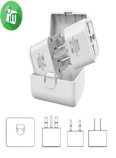 Yesido MC25 Travel Adapter Plug Kit