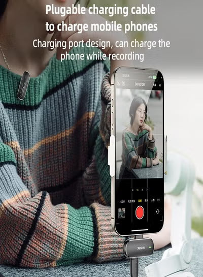 YESIDO KR17 2 in 1 Type-C Wireless Microphone with Charging Box