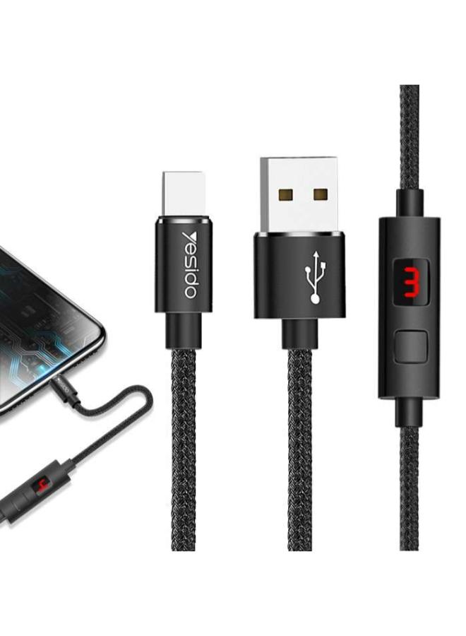 USB-C Cable with Timer to Stop Charging Automatically for Android Phones Yesido CA46