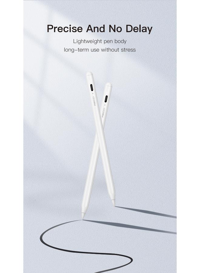 RECCI RCS-S09 SCREEN TOUCH PEN WITH TYPE-C CHARGING - WHITE