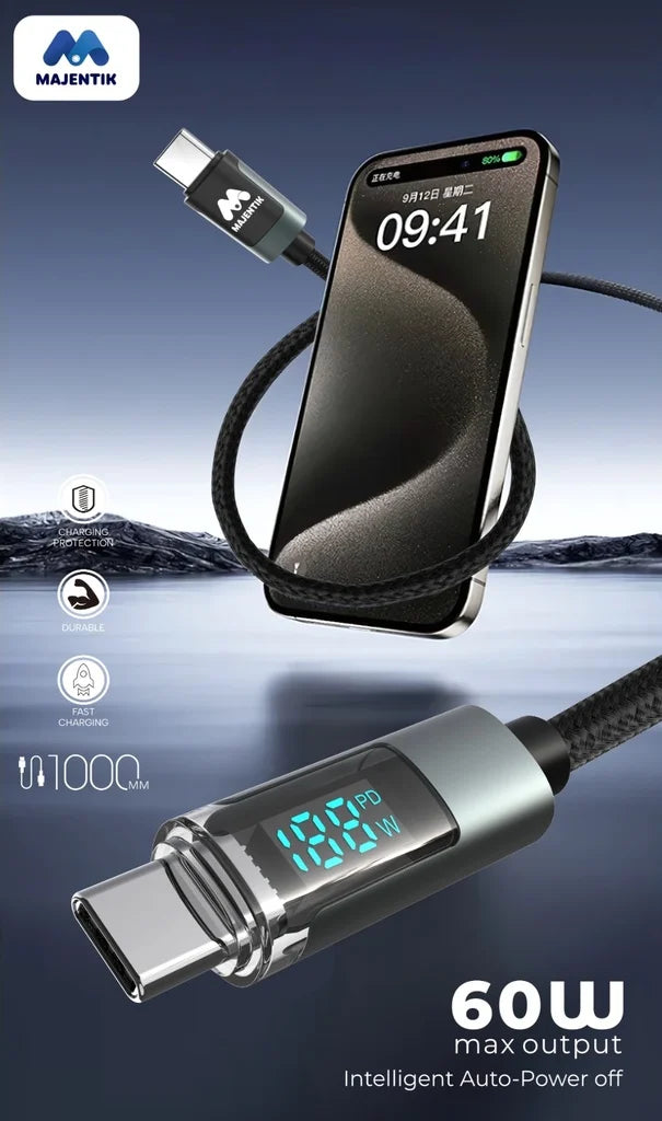 Cable CL-002C Led Type-C To Type-C